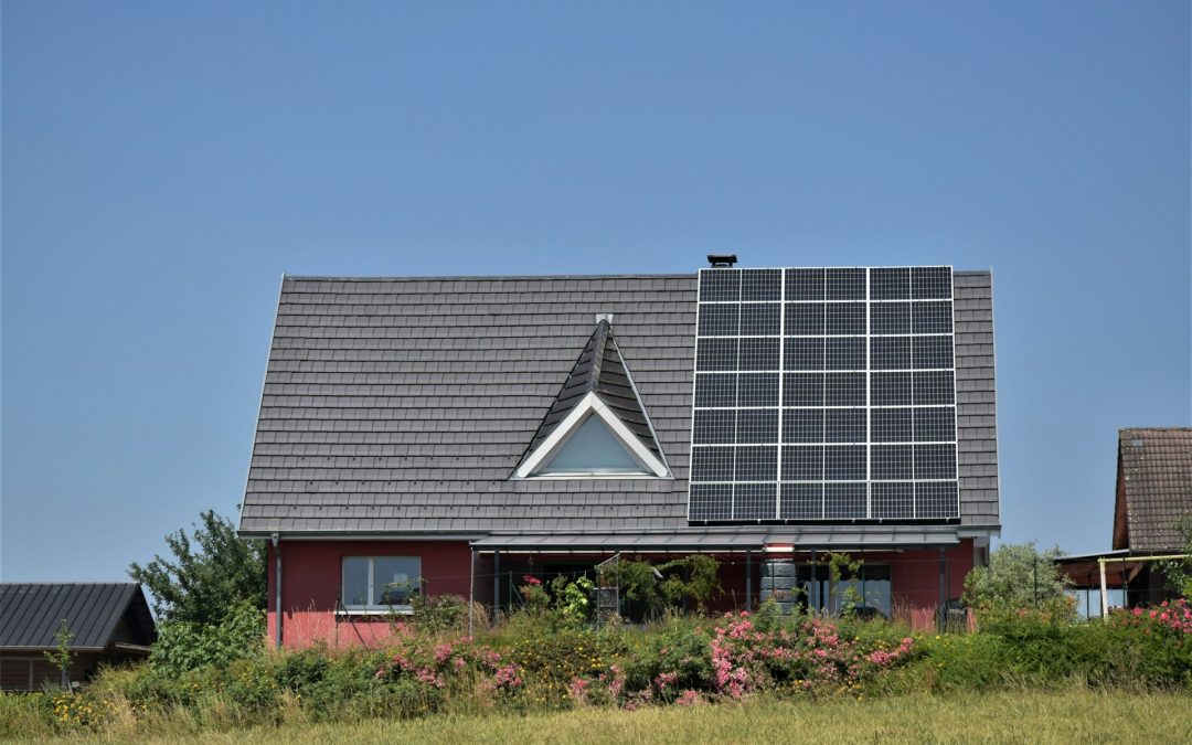 home with solar panels